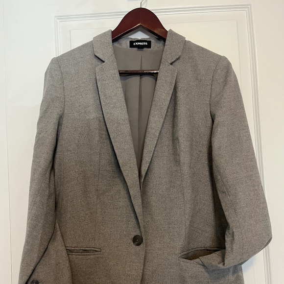 Women's Tailored Light Grey Blazer [Medium] - Picture 1 of 6